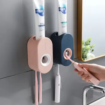 Клей набор автоматическая зубная паста соковыжималка, Настенный держатель для зубной пасты, подставка для зубной щетки стены всасывания зубная паста соковыжималка СН