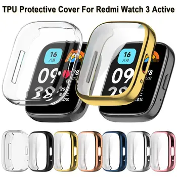 Мягкий защитный чехол из ТПУ для Xiaomi Redmi Watch 3 Active Smart с полным покрытием, ремешок для часов, чехол для защитной оболочки, аксессуары