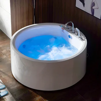 Независимая круглая ванна, бытовая ванна для пары, интеллектуальная ванна с постоянной температурой нагрева